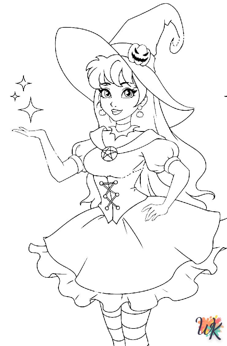 Strega 11 Disegni da Colorare Strega 9